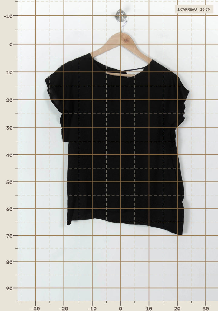 Blouse Noire - Taille M/38 de la marque ba&amp;sh | PARAD93982 - Vendu par Paradigme - Image 4