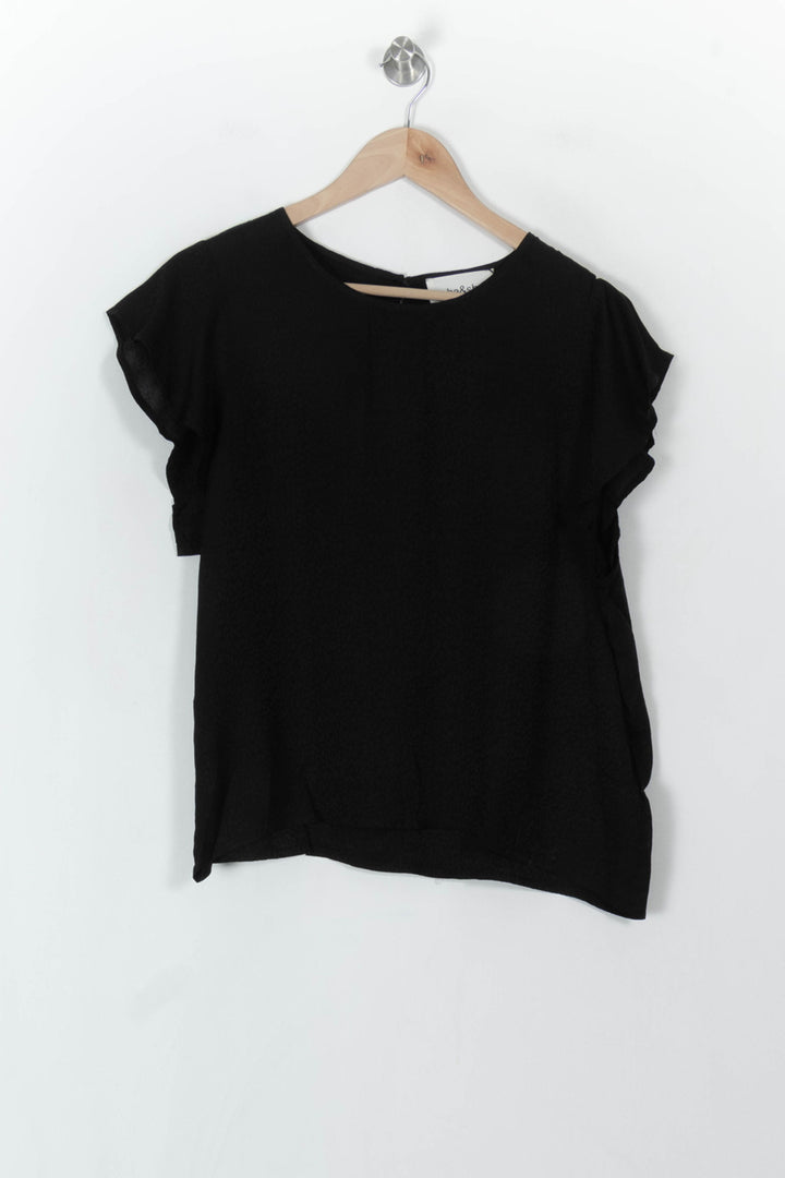 Blouse Noire - Taille M/38 de la marque ba&amp;sh | PARAD93982 - Vendu par Paradigme - Image 2