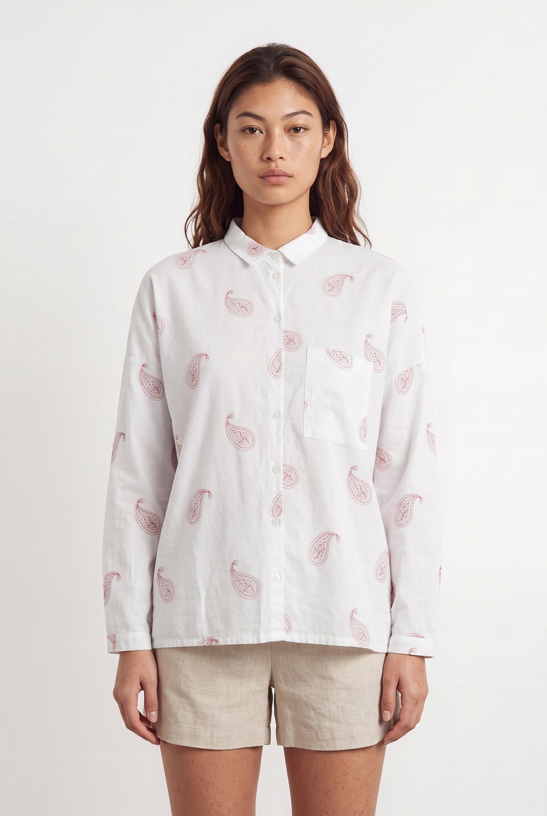 Chemise Blanche et Rose - Taille S/36 de la marque Orta | PARAD93984 - Vendu par Paradigme - Image 1
