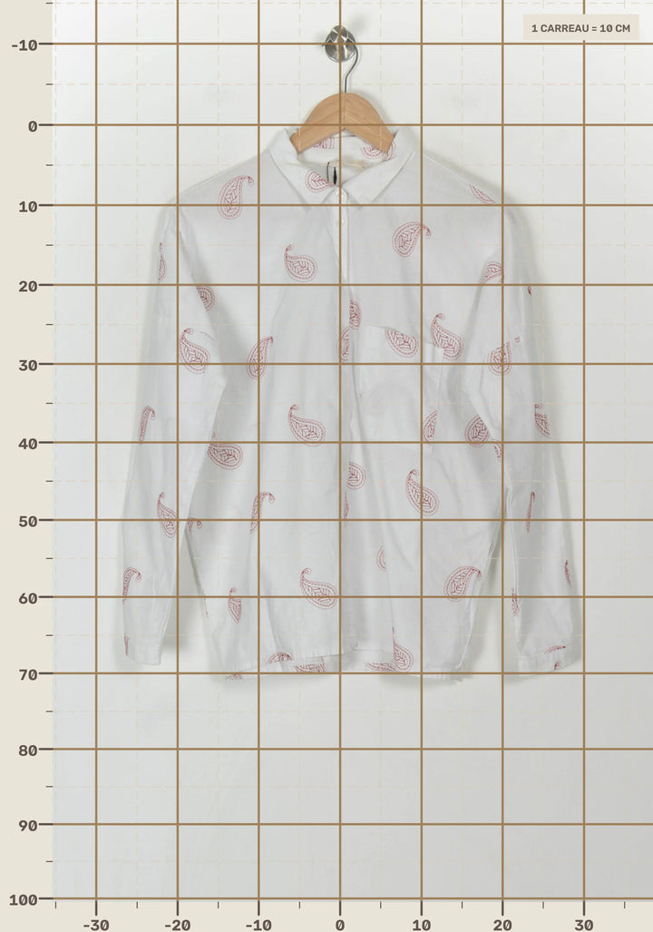 Chemise Blanche et Rose - Taille S/36 de la marque Orta | PARAD93984 - Vendu par Paradigme - Image 4