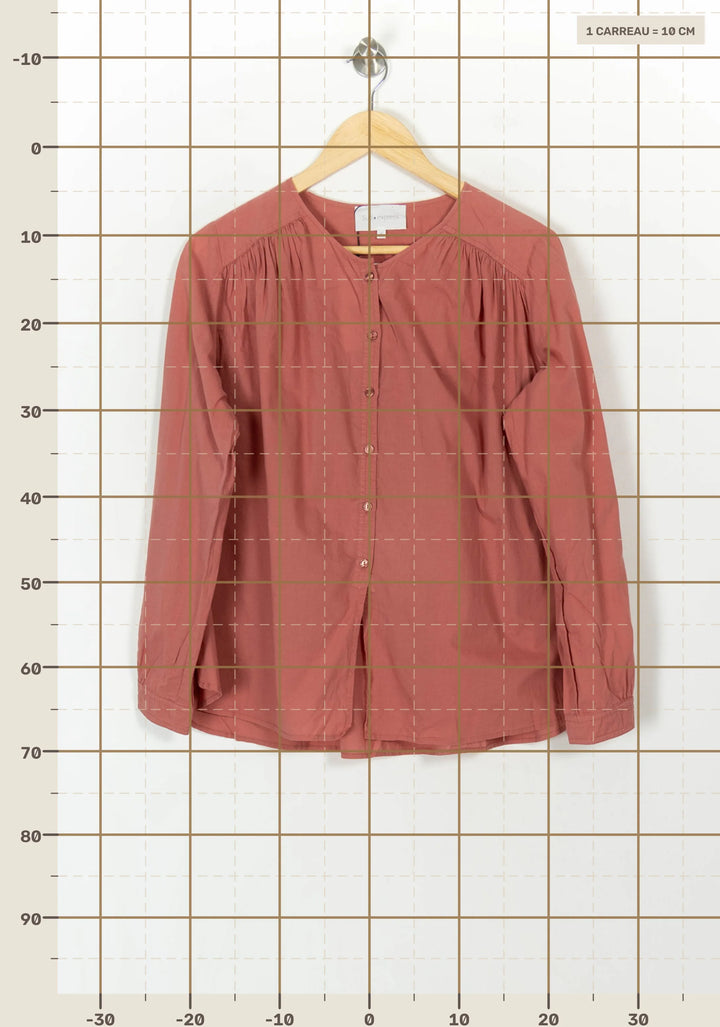 Blouse Rose - Taille S/36 de la marque Sud express | PARAD93985 - Vendu par Paradigme - Image 4