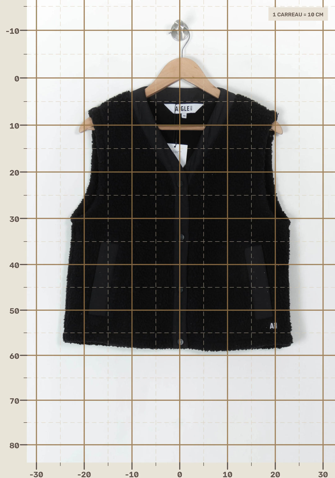 Gilet Noir - Taille L/40 de la marque Aigle | PARAD93986 - Vendu par Paradigme - Image 4