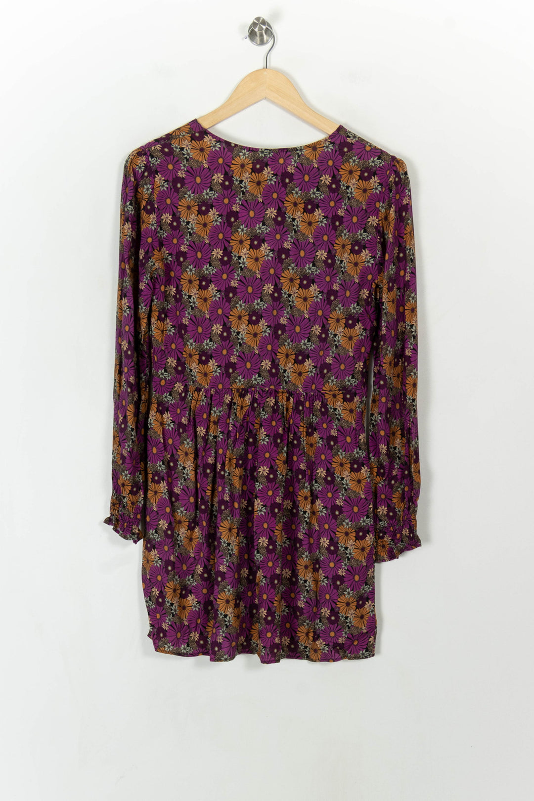 Robe Fleurie Violette et Orange - Taille M/38 de la marque Balzac Paris | PARAD93987 - Vendu par Paradigme - Image 5