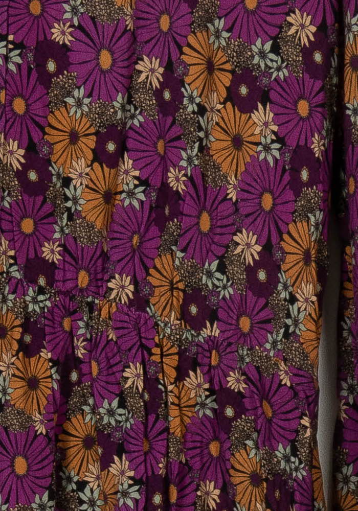 Robe Fleurie Violette et Orange - Taille M/38 de la marque Balzac Paris | PARAD93987 - Vendu par Paradigme - Image 3