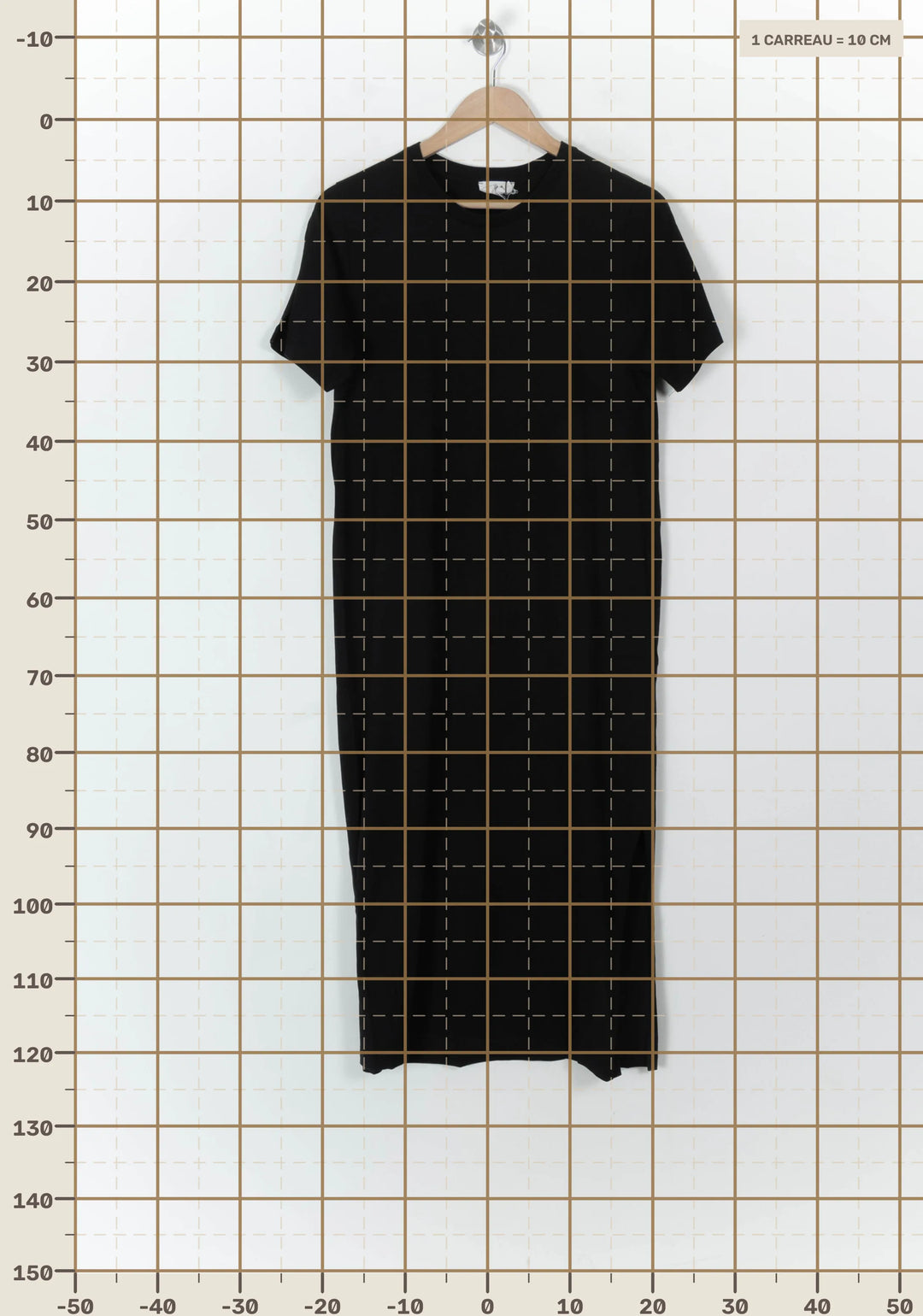 Robe T-shirt Noire - Taille M/38 de la marque Orta | PARAD93988 - Vendu par Paradigme - Image 4