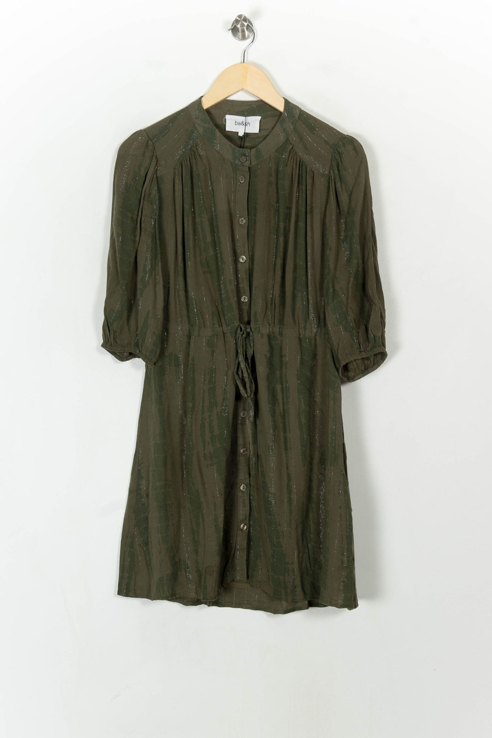 Robe Chemise Verte - Taille S/36 de la marque ba&sh | PARAD93990 - Vendu par Paradigme - Image 2