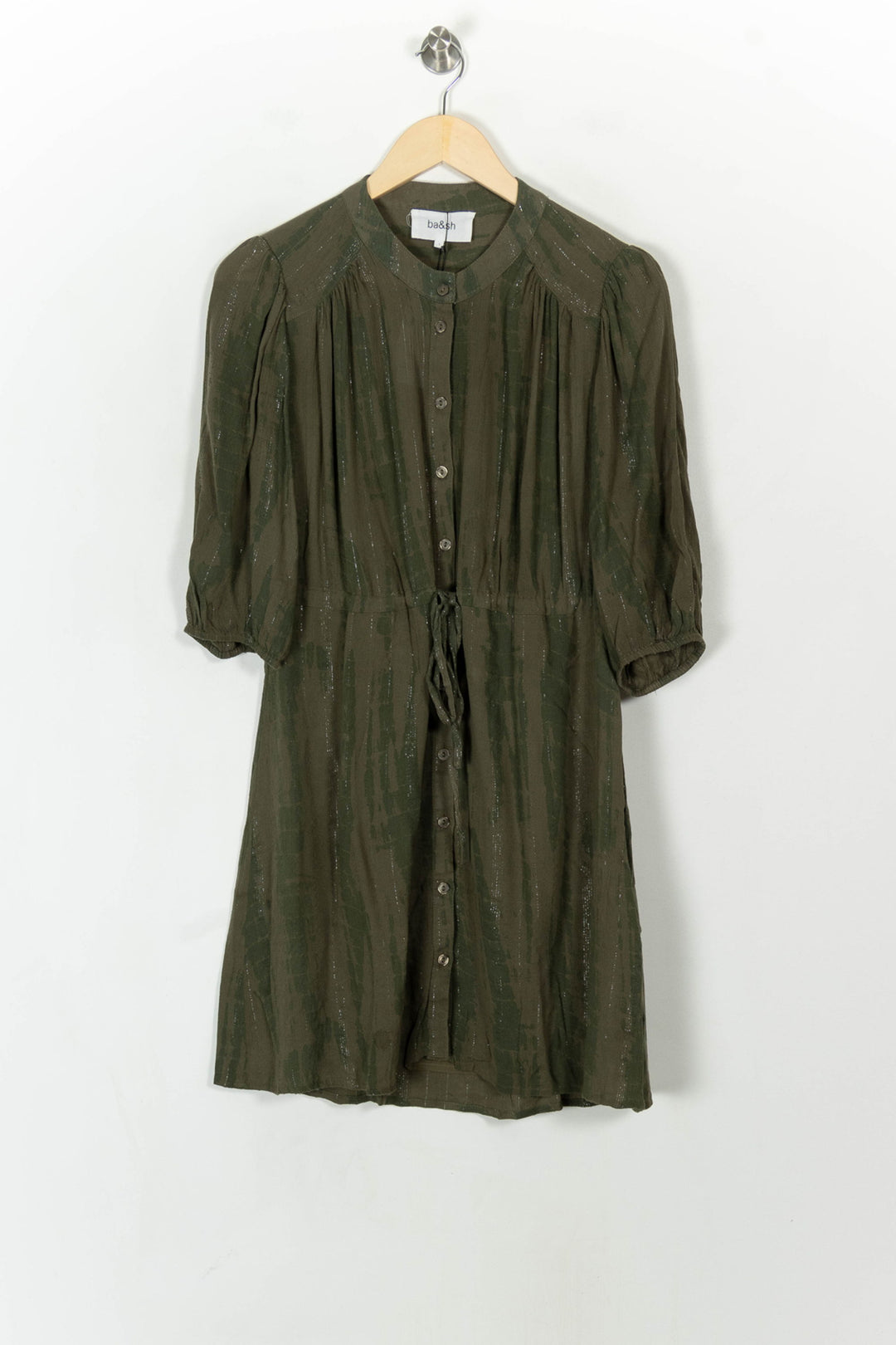 Robe Chemise Verte - Taille S/36 de la marque ba&amp;sh | PARAD93990 - Vendu par Paradigme - Image 2