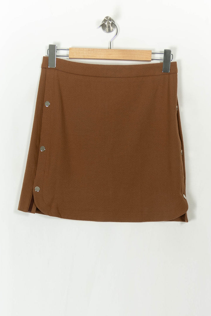 Jupe Portefeuille Marron - Taille M/38 de la marque I.Code | PARAD93991 - Vendu par Paradigme - Image 2