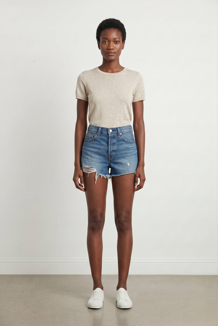 Short en Jean Bleu - Taille S/36 de la marque Levi&