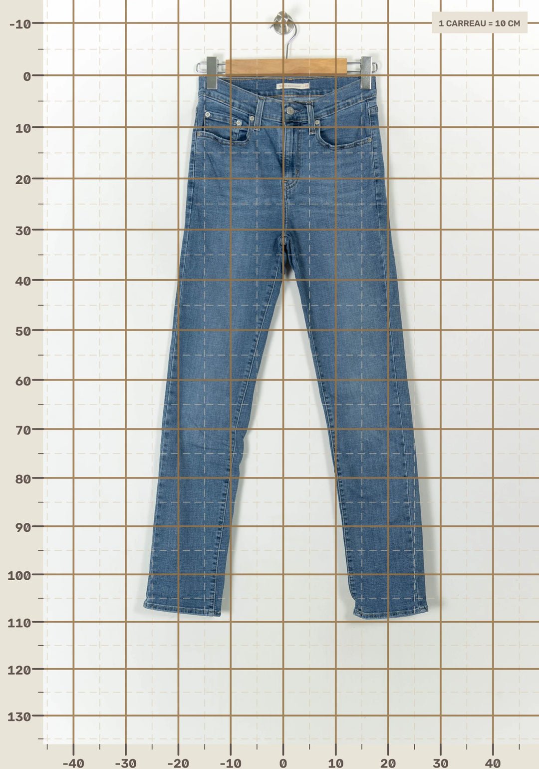 Jean Droit Bleu - Taille M/38 de la marque Levi&
