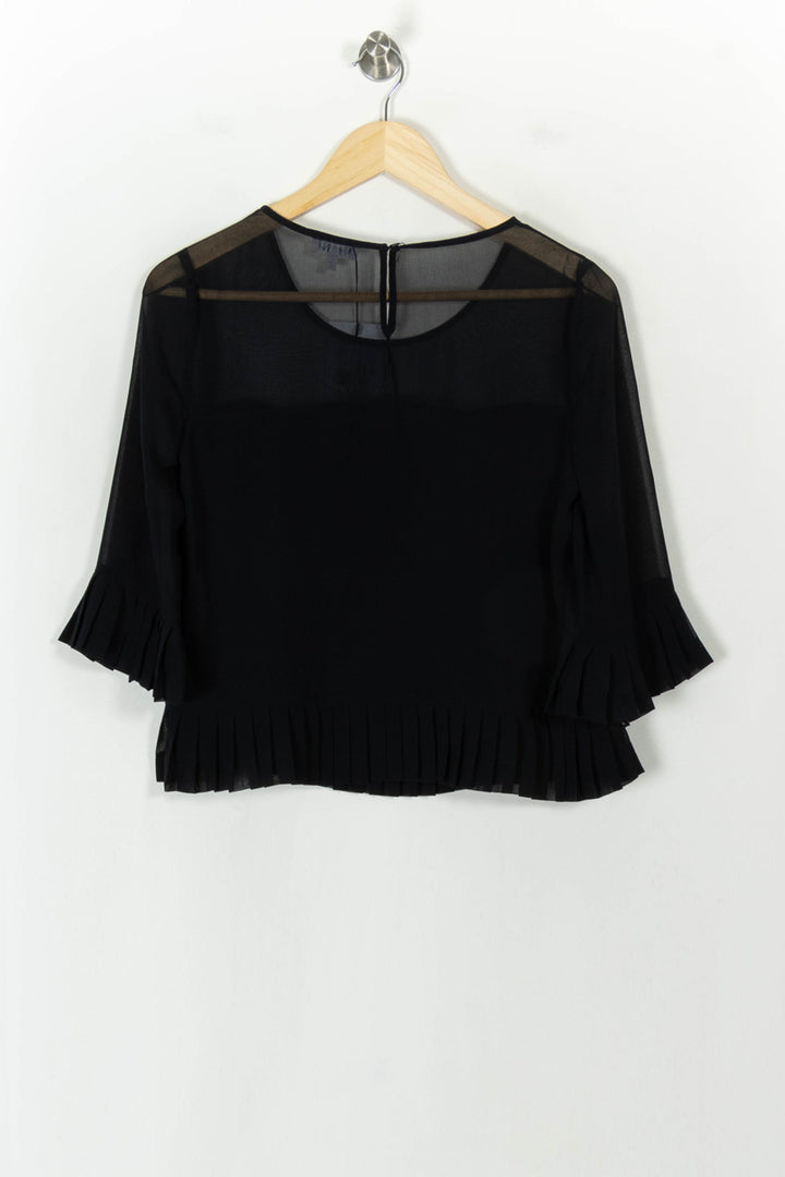 Blouse Noire - Taille S/36 de la marque Claudie Pierlot | PARAD93998 - Vendu par Paradigme - Image 5