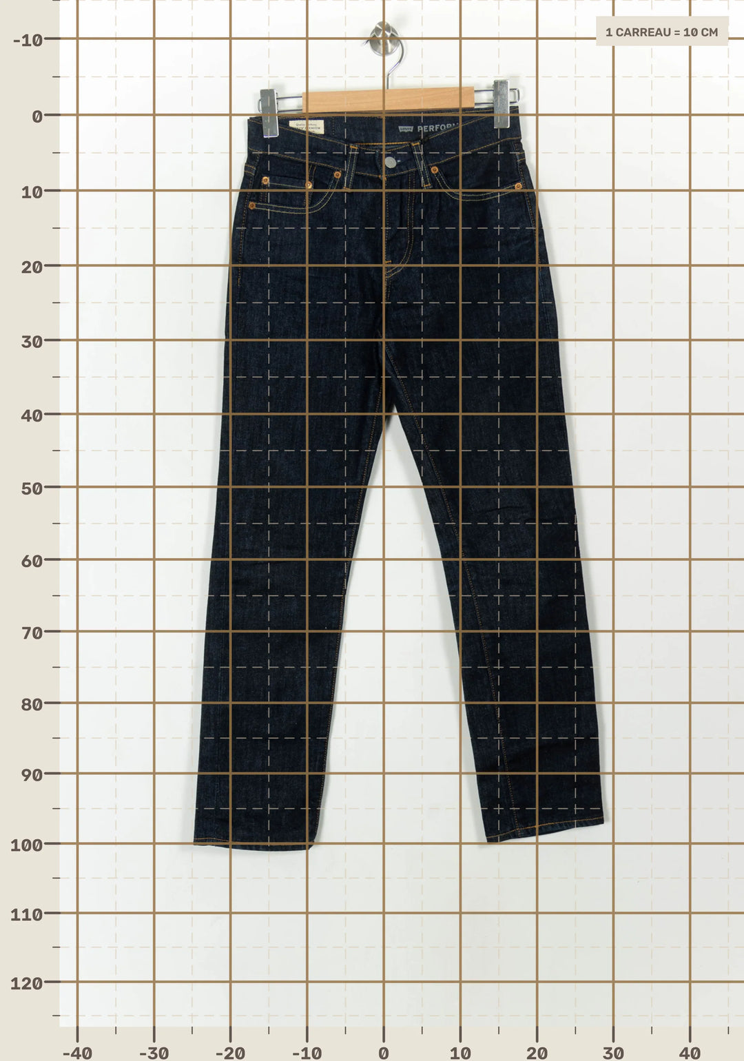 Jean Droit Bleu - Taille M/38 de la marque Levi&