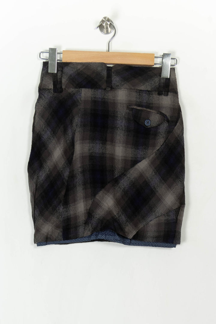 Jupe Courte Grise et Noire - Taille S/36 de la marque One Step | PARAD94000 - Vendu par Paradigme - Image 5