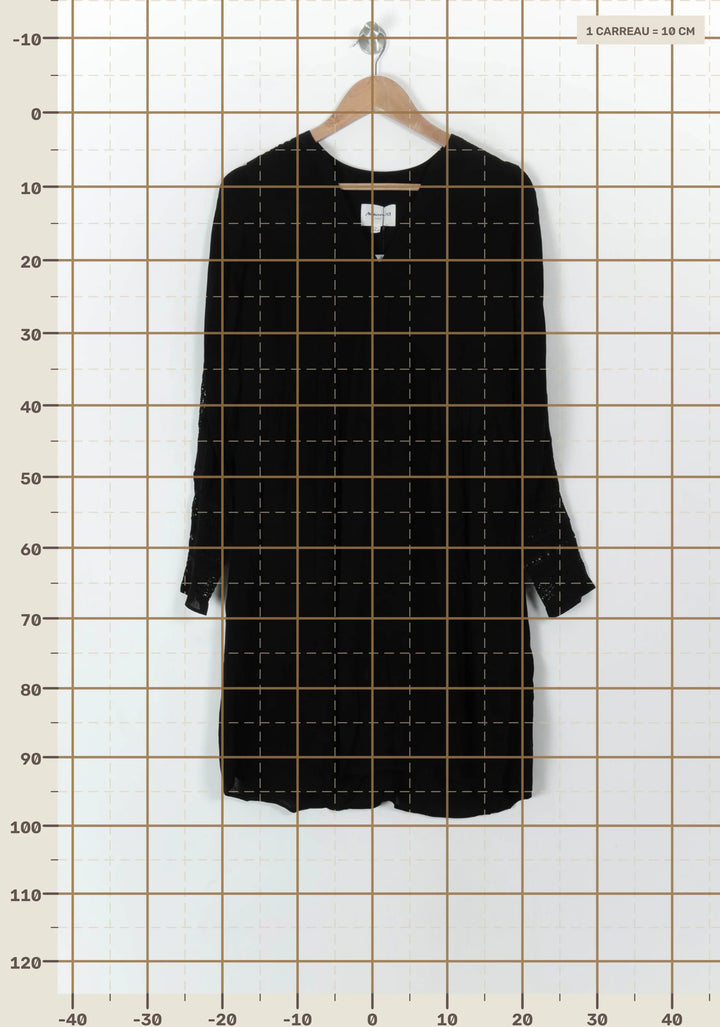 Robe Noire - Taille XS/34 de la marque Maison 123 | PARAD94001 - Vendu par Paradigme - Image 4
