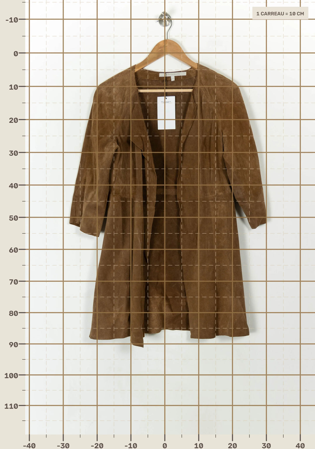 Veste Marron - Taille L/40 de la marque La Fée Maraboutée | PARAD94002 - Vendu par Paradigme - Image 4
