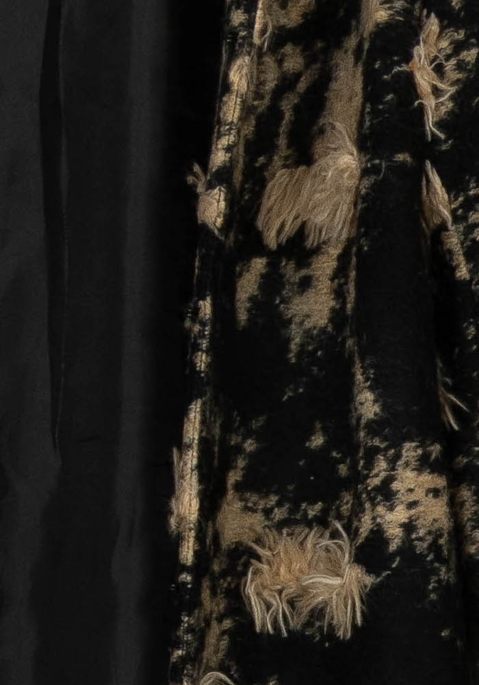 Veste Noire et Beige - Taille S/36 de la marque La Fée Maraboutée | PARAD94004 - Vendu par Paradigme - Image 3