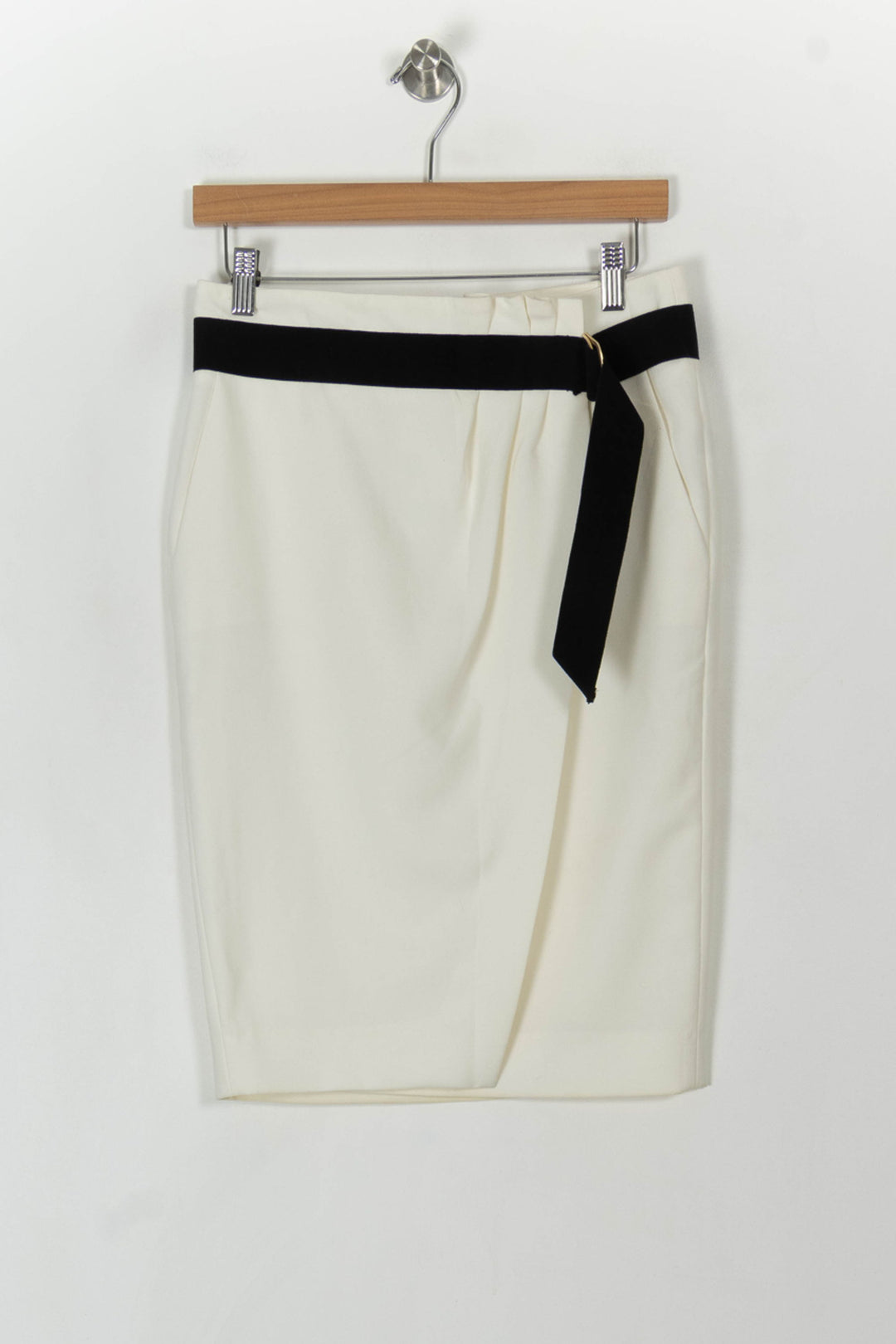 Jupe Crayon Beige et Noir - Taille M/38 de la marque ba&amp;sh | PARAD94005 - Vendu par Paradigme - Image 2