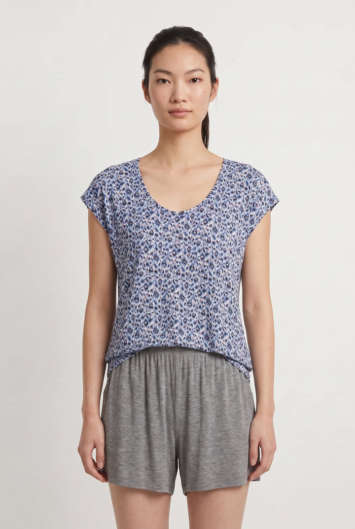 T-shirt Bleu et Blanc - Taille M/38 de la marque Comptoir des Cotonniers | PARAD94006 - Vendu par Paradigme - Image 1