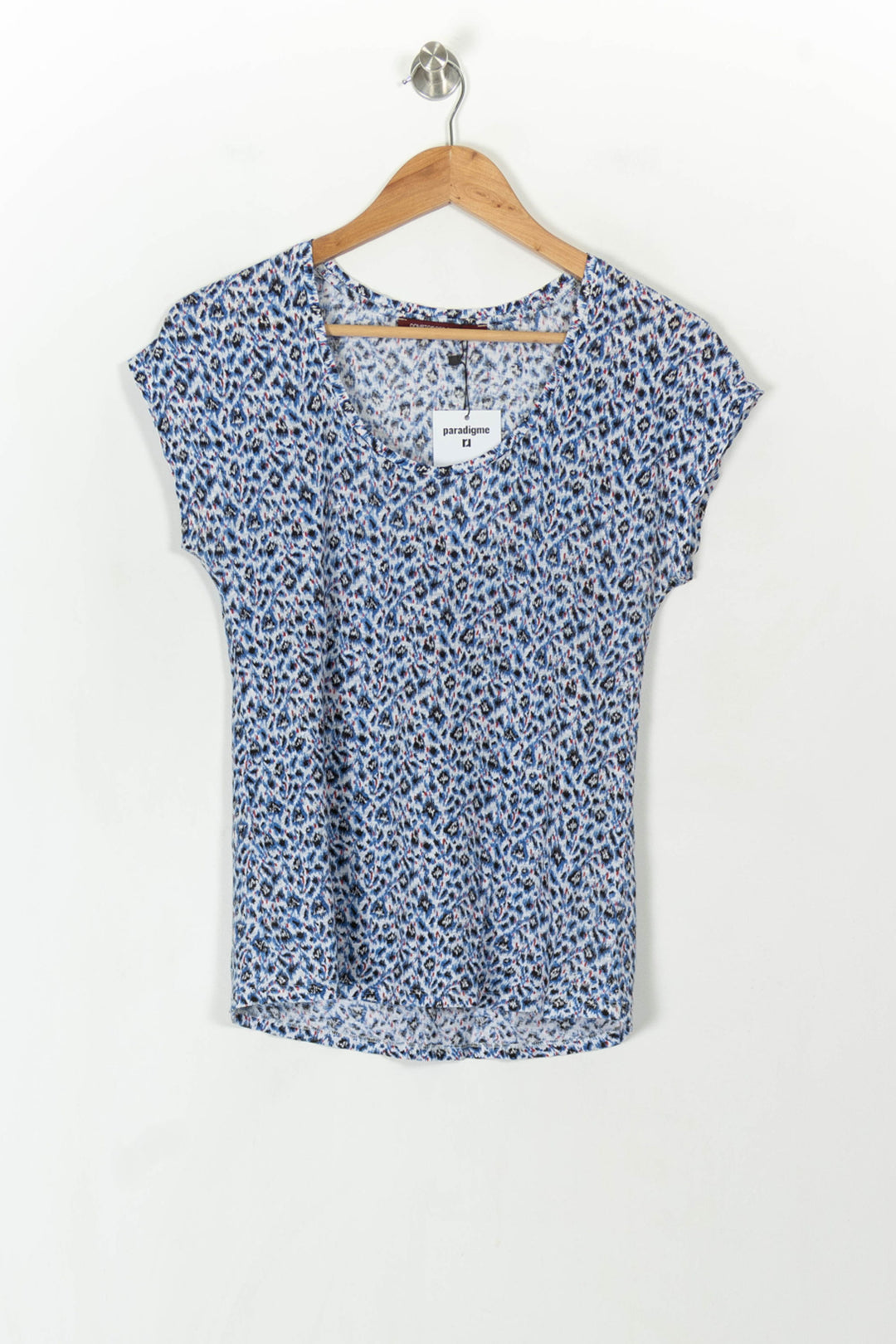 T-shirt Bleu et Blanc - Taille M/38 de la marque Comptoir des Cotonniers | PARAD94006 - Vendu par Paradigme - Image 2