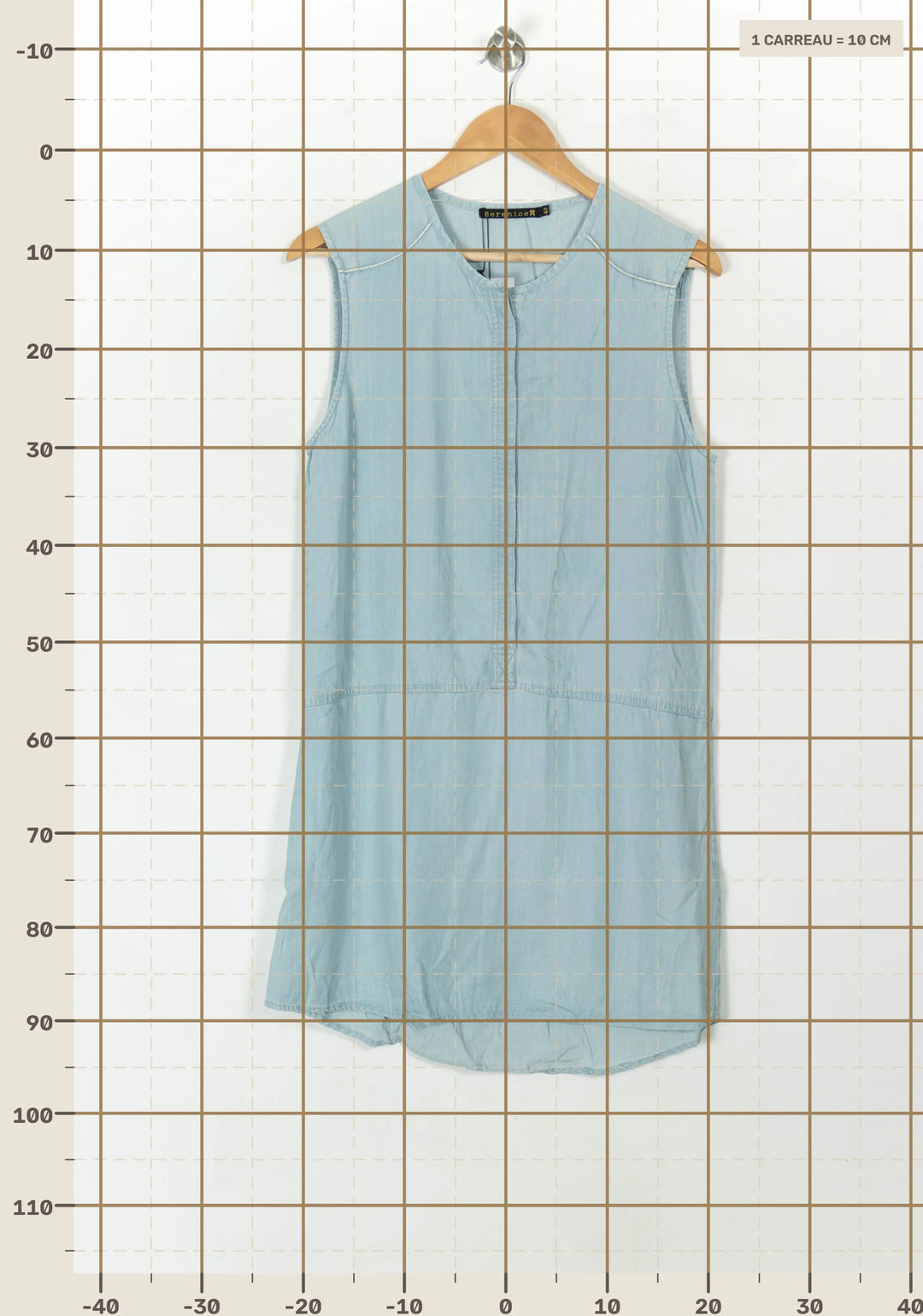 Robe Sans Manches Bleue - Taille XL/42 de la marque Bérénice | PARAD94007 - Vendu par Paradigme - Image 4