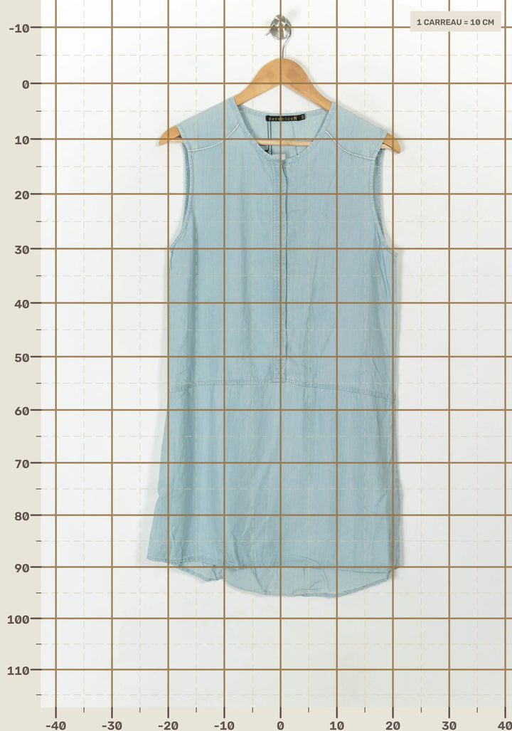 Robe Sans Manches Bleue - Taille XL/42 de la marque Bérénice | PARAD94007 - Vendu par Paradigme - Image 4