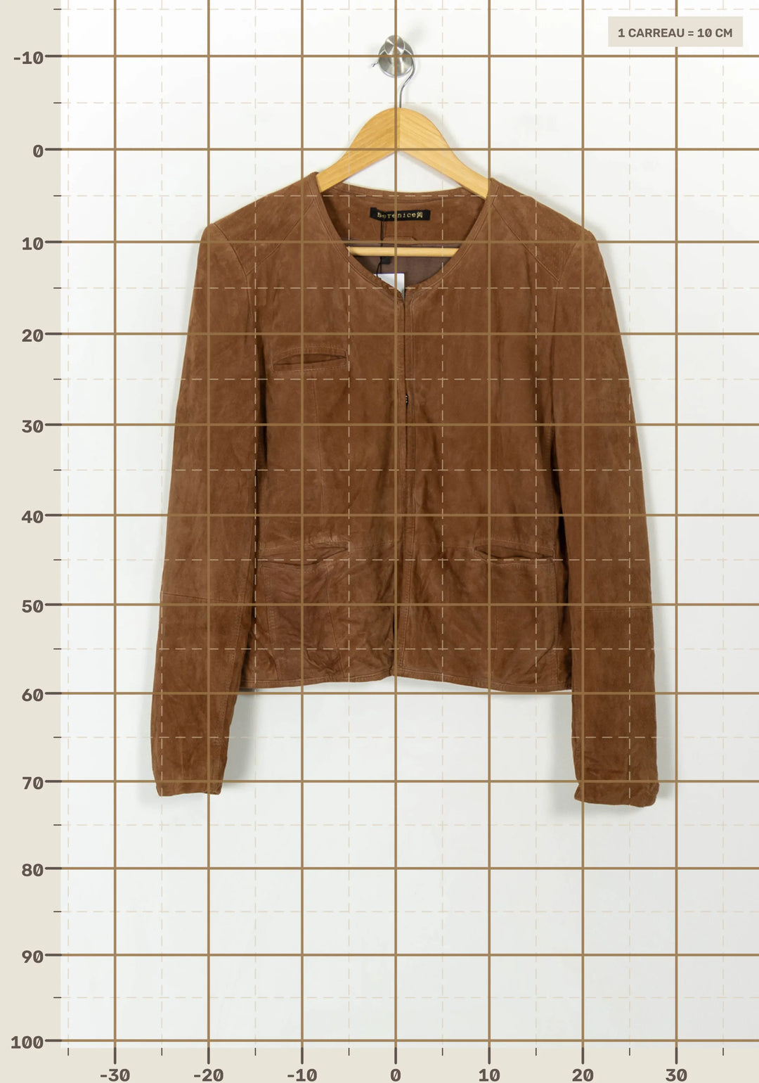 Veste Marron - Taille L/40 de la marque Bérénice | PARAD94008 - Vendu par Paradigme - Image 4