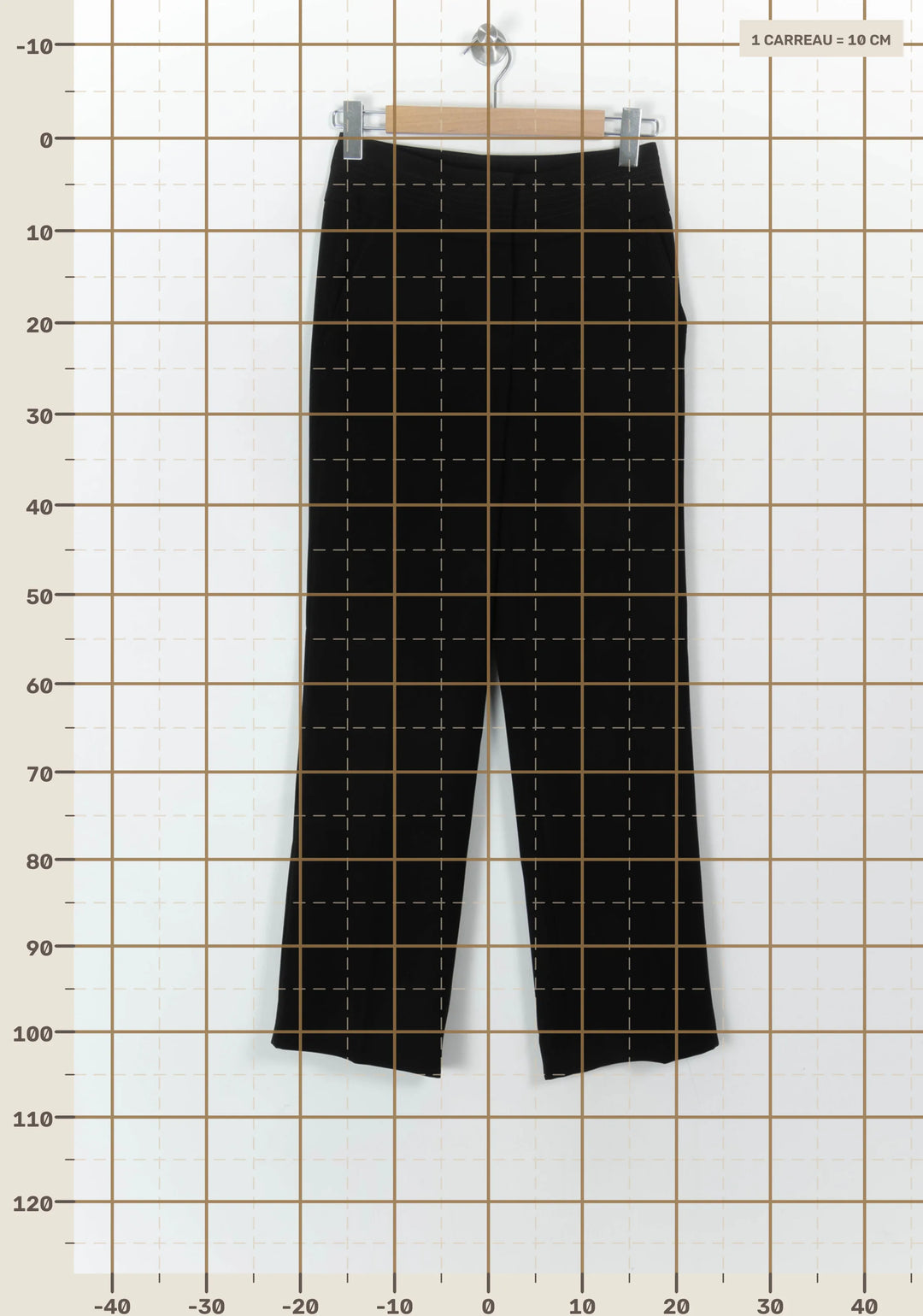 Pantalon Noir - Taille S/36 de la marque Caroll | PARAD94017 - Vendu par Paradigme - Image 4