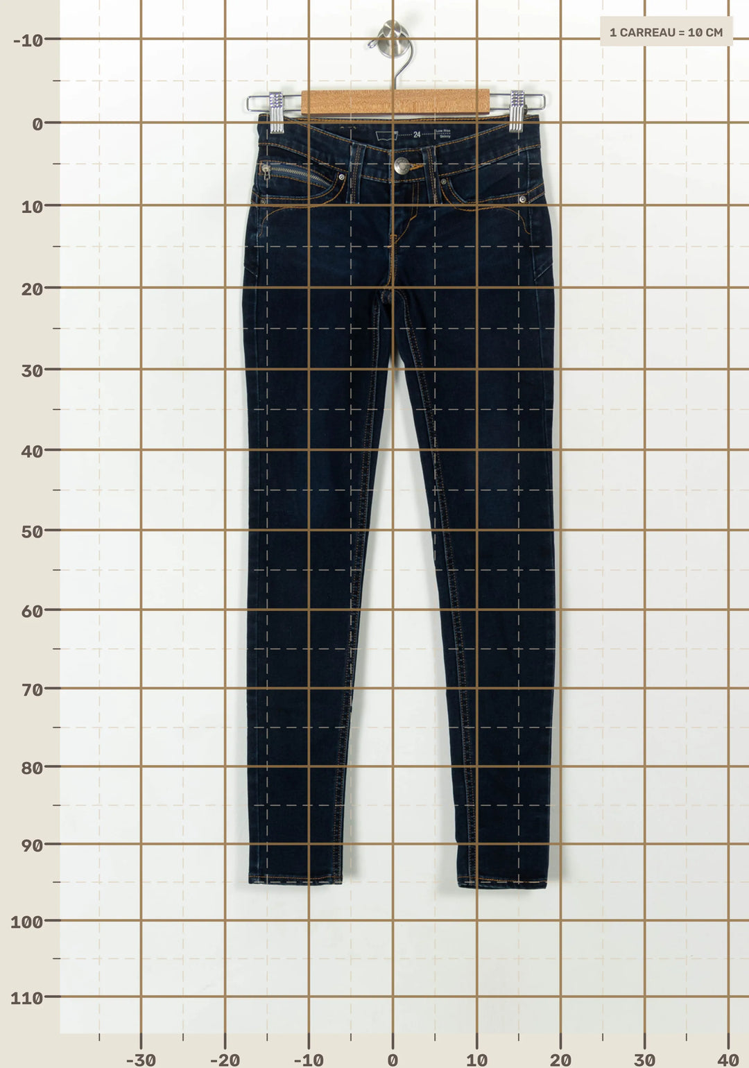 Jean Skinny Bleu - Taille XS/34 de la marque Levi&