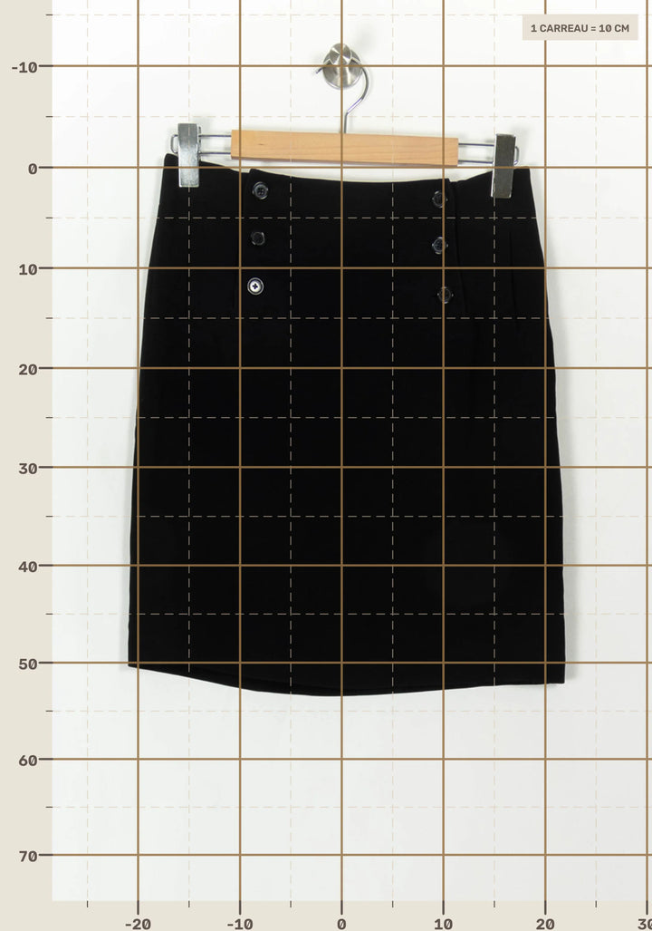 Jupe Courte Noire - Taille S/36 de la marque Maison 123 | PARAD94033 - Vendu par Paradigme - Image 4