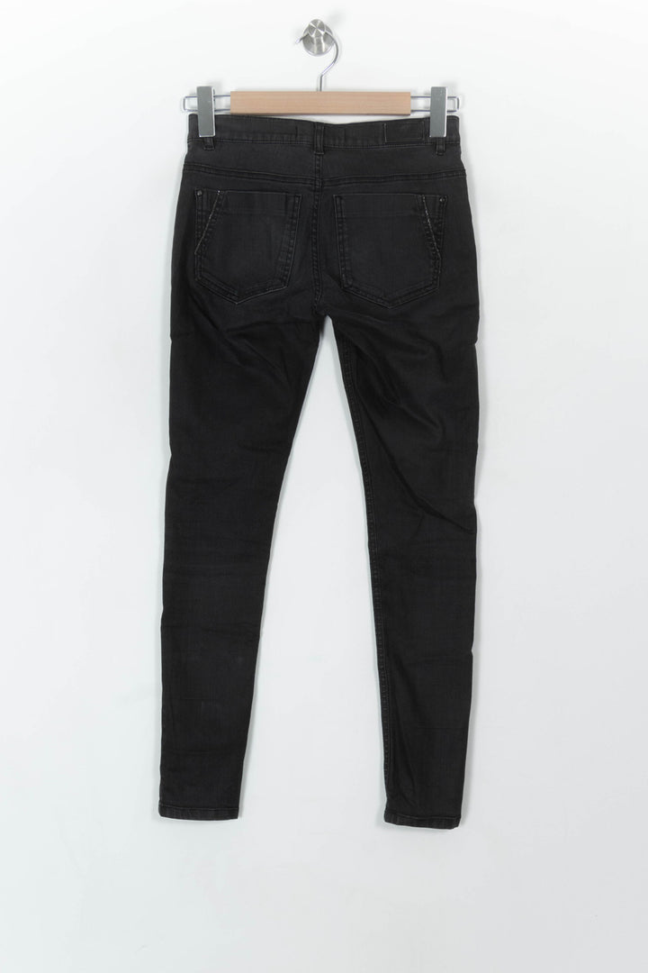 Jean Slim Noir - Taille S/36 de la marque IKKS | PARAD94034 - Vendu par Paradigme - Image 5