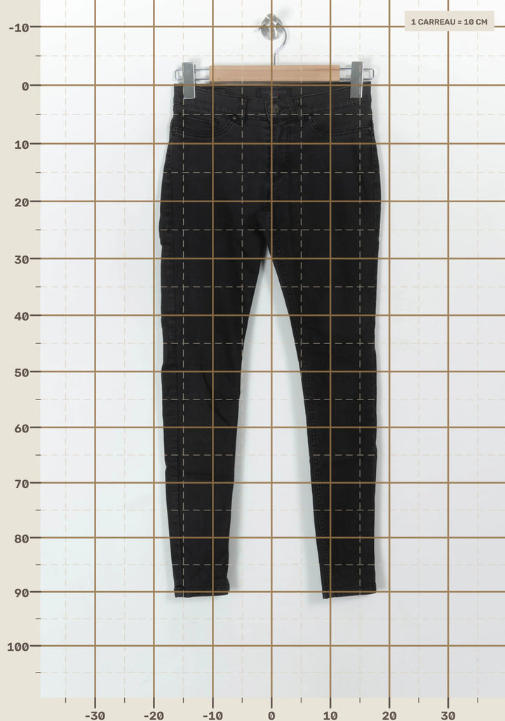 Jean Slim Noir - Taille S/36 de la marque IKKS | PARAD94034 - Vendu par Paradigme - Image 4