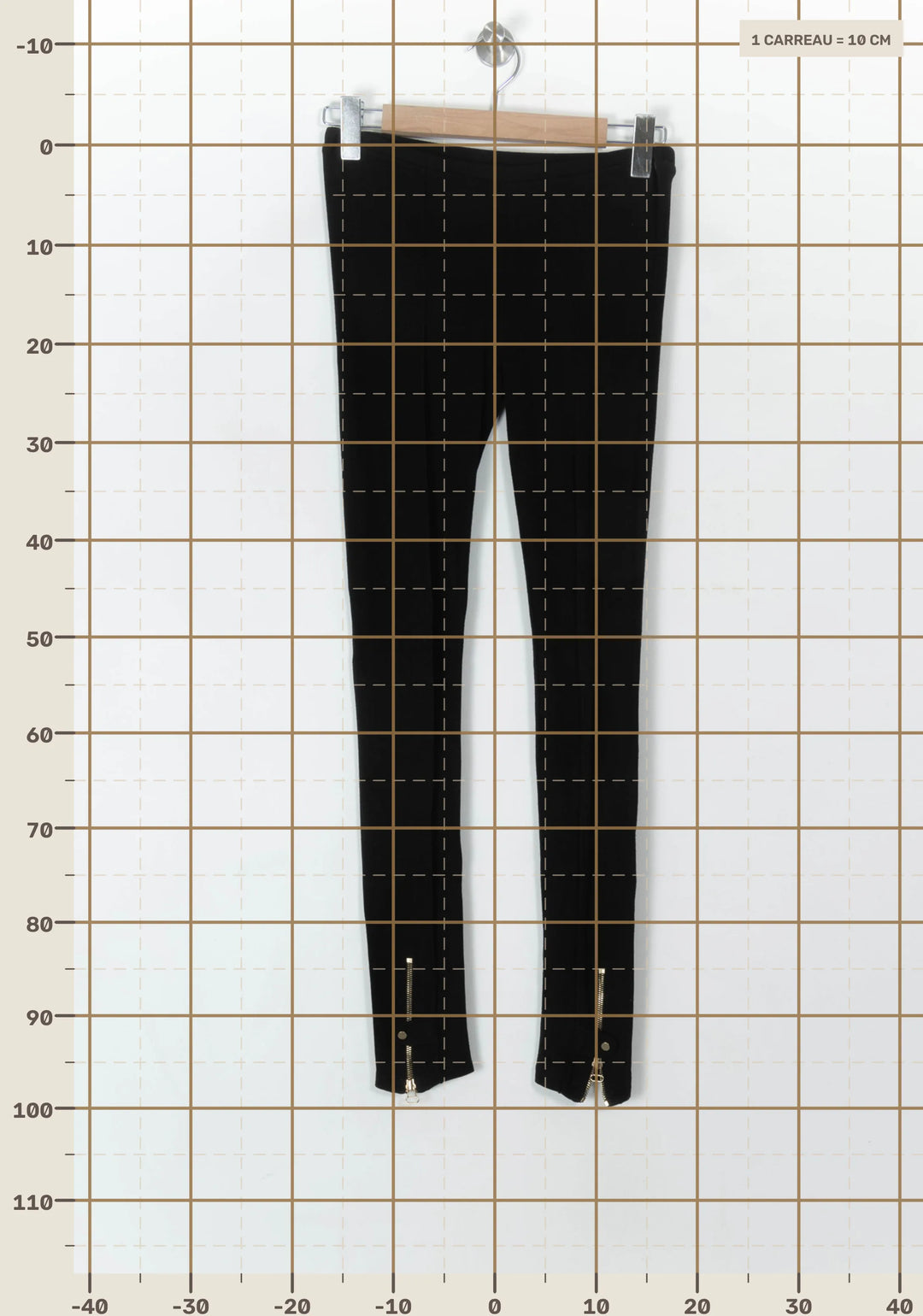 Legging Noir - Taille S/36 de la marque Sandro | PARAD94036 - Vendu par Paradigme - Image 4