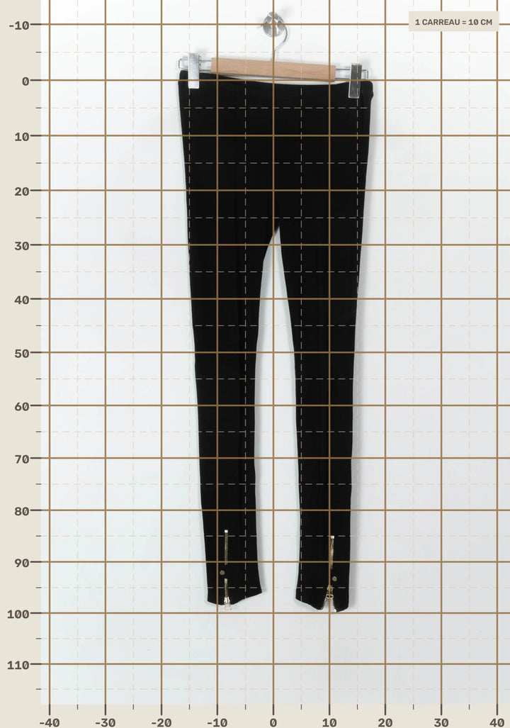 Legging Noir - Taille S/36 de la marque Sandro | PARAD94036 - Vendu par Paradigme - Image 4