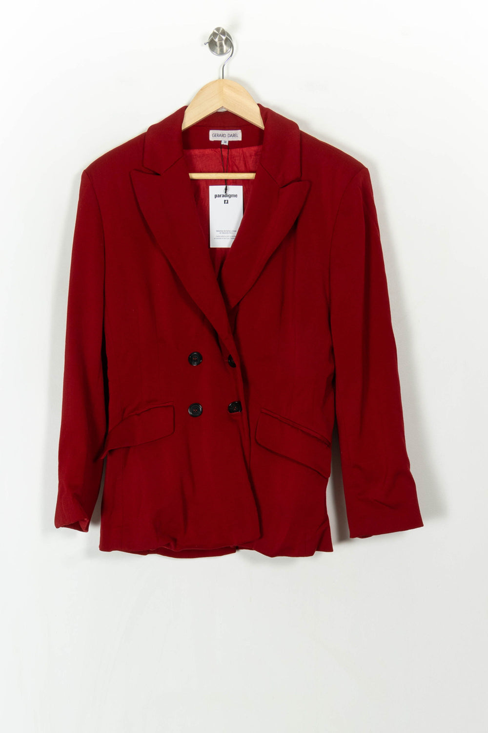 Blazer Rouge - Taille M/38 de la marque Gerard Darel | PARAD94040 - Vendu par Paradigme - Image 2