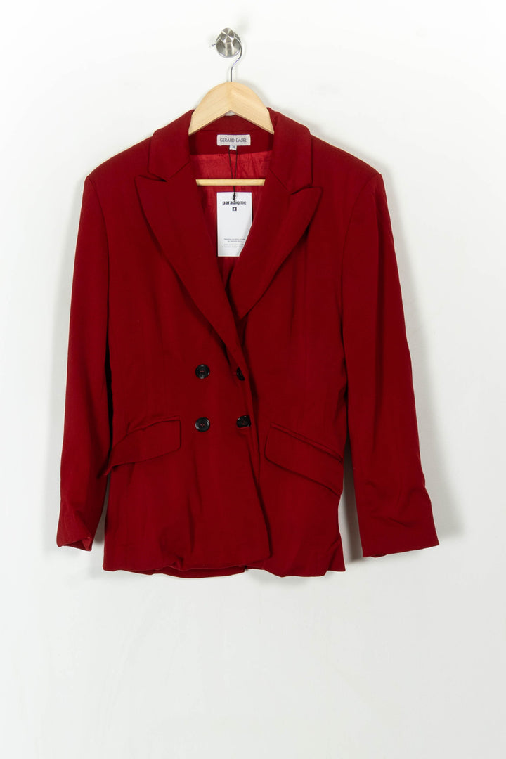 Blazer Rouge - Taille M/38 de la marque Gerard Darel | PARAD94040 - Vendu par Paradigme - Image 2