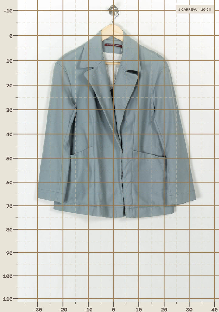 Manteau Bleu - Taille L/40 de la marque Comptoir des Cotonniers | PARAD94042 - Vendu par Paradigme - Image 4