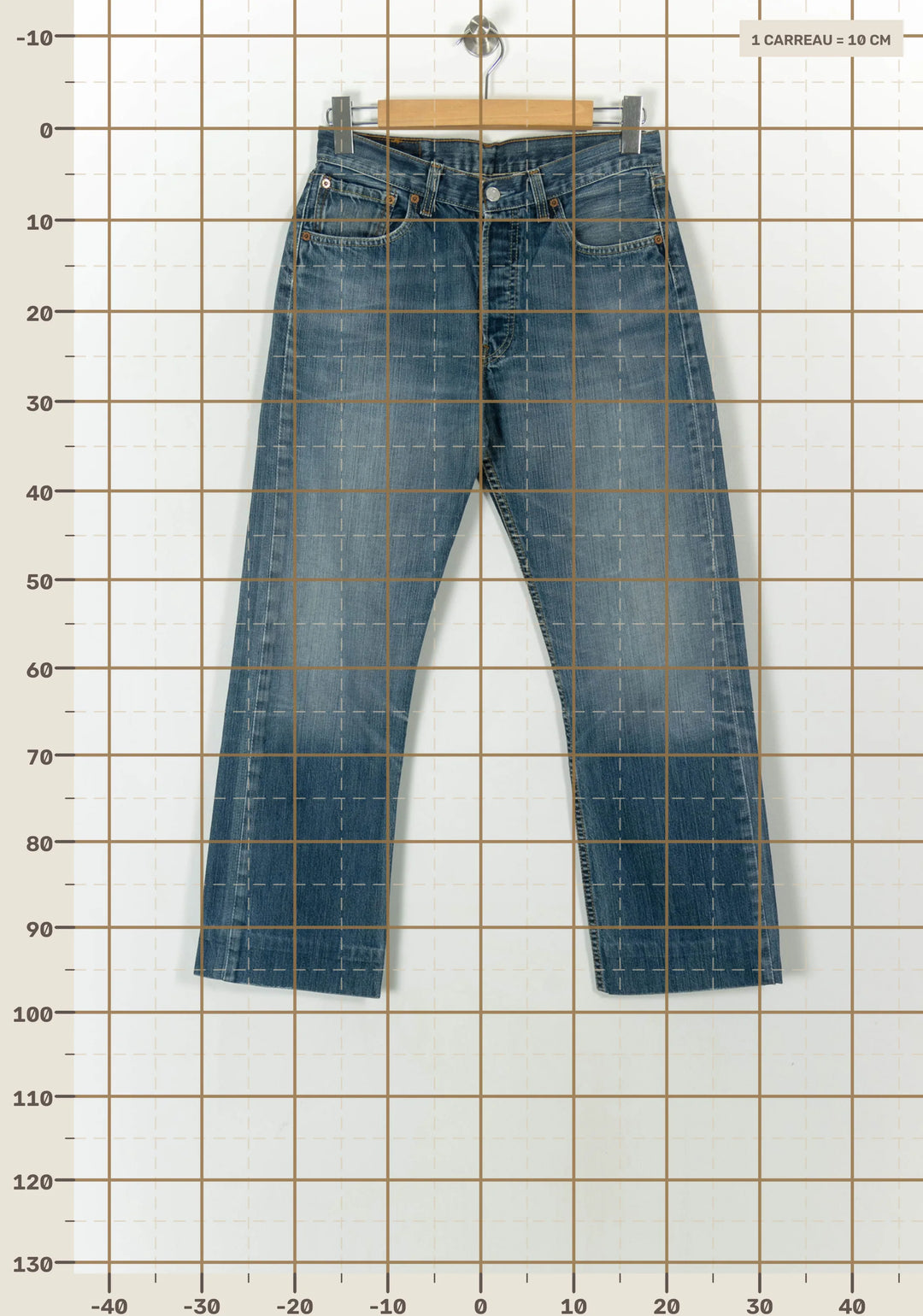 Jean Droit Bleu - Taille XL/42 de la marque Levi&