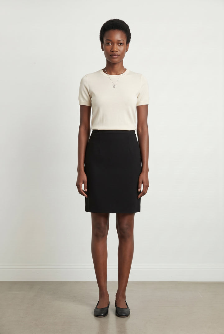 Jupe Droite Noire - Taille M/38 de la marque Galeries Lafayette | PARAD94048 - Vendu par Paradigme - Image 1