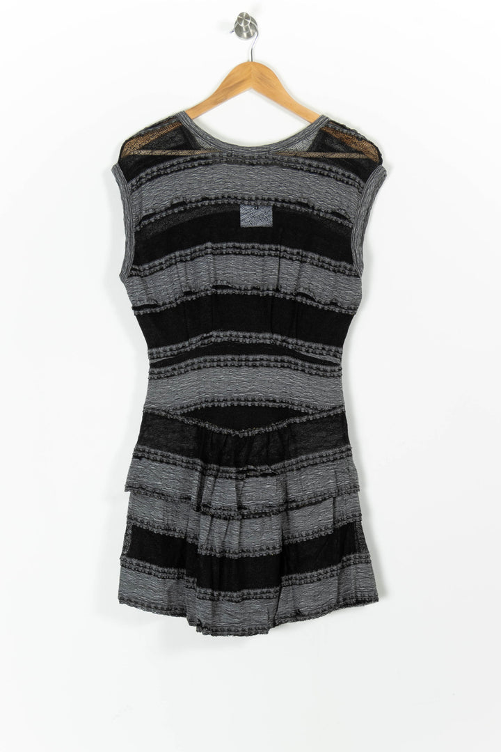 Robe Courte Grise et Noire - Taille S/36 de la marque Bérénice | PARAD94054 - Vendu par Paradigme - Image 4