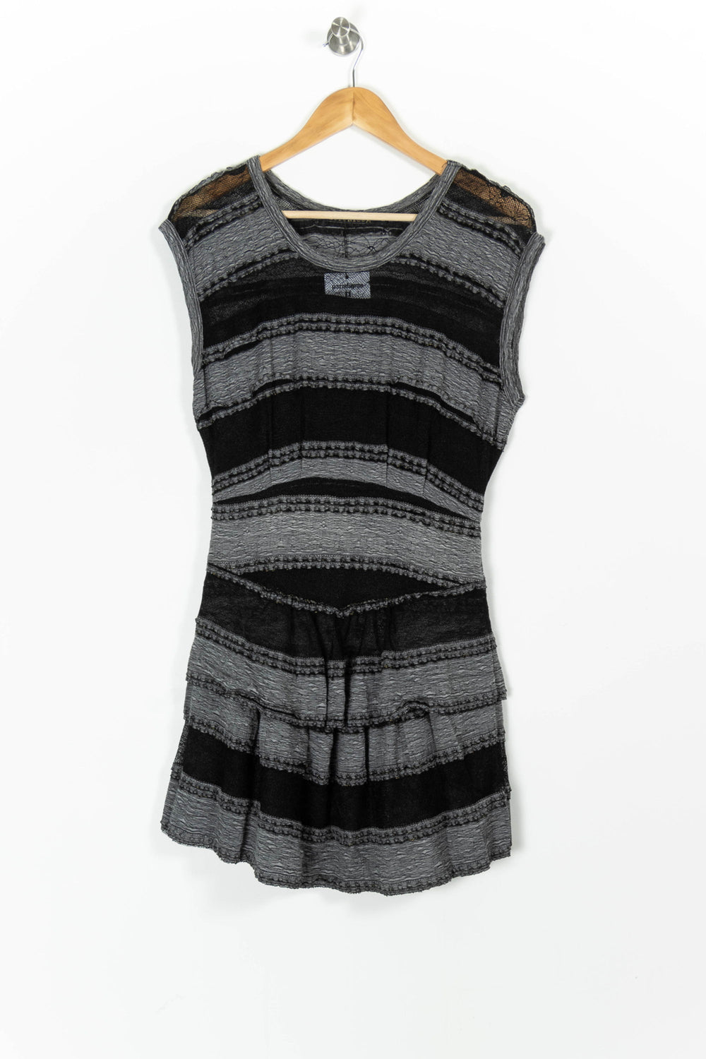 Robe Courte Grise et Noire - Taille S/36 de la marque Bérénice | PARAD94054 - Vendu par Paradigme - Image 2