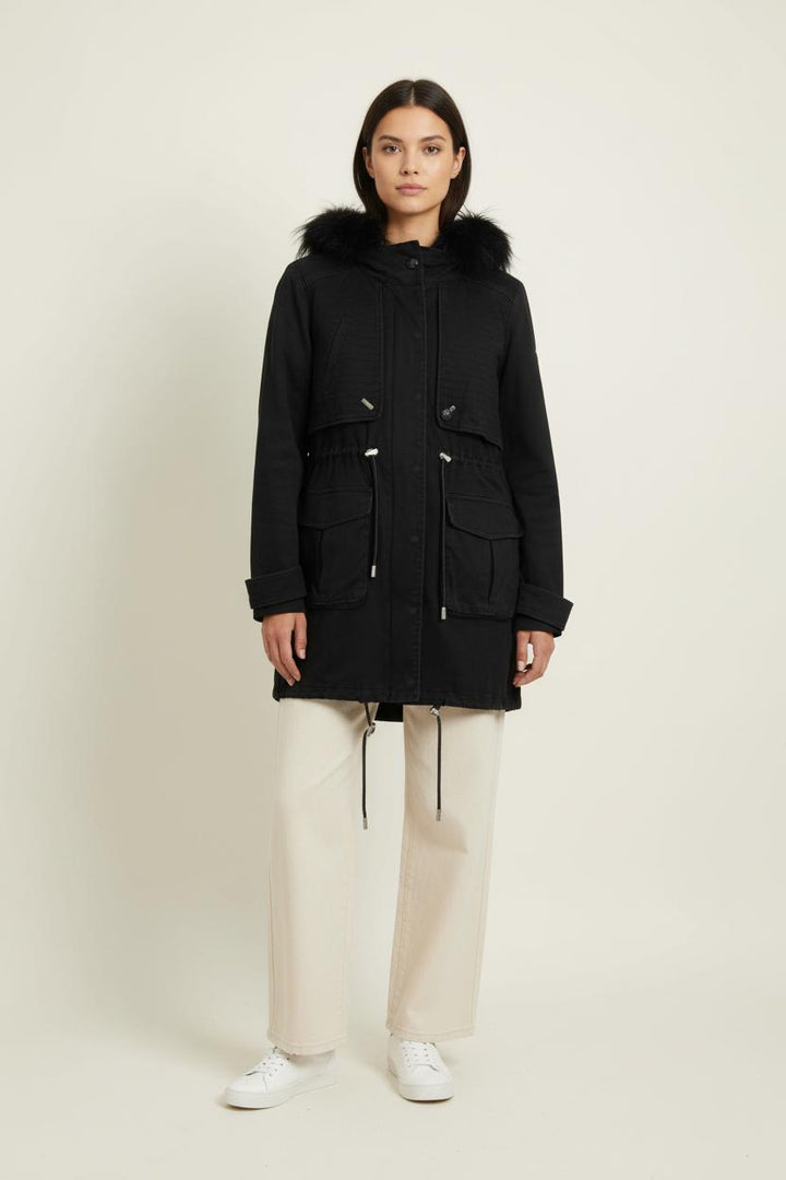 Parka Noire - Taille M/38 de la marque Claudie Pierlot | PARAD94056 - Vendu par Paradigme - Image 1