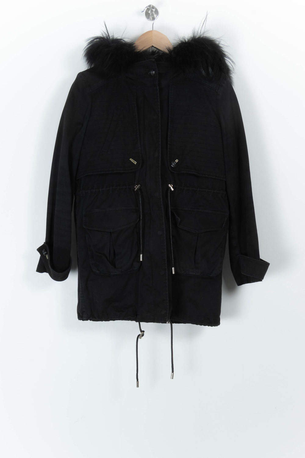 Parka Noire - Taille M/38 de la marque Claudie Pierlot | PARAD94056 - Vendu par Paradigme - Image 2