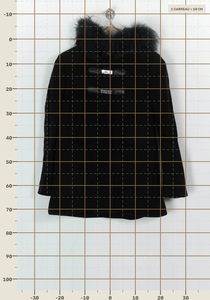 Duffle-coat Noir - Taille S/36 de la marque Maje | PARAD94063 - Vendu par Paradigme - Image 4