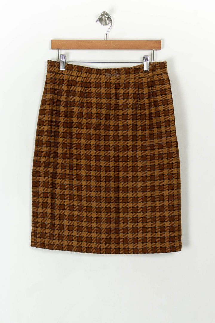 Jupe Droite Marron et Beige - Taille XXL/44 de la marque Weill | PARAD94067 - Vendu par Paradigme - Image 2