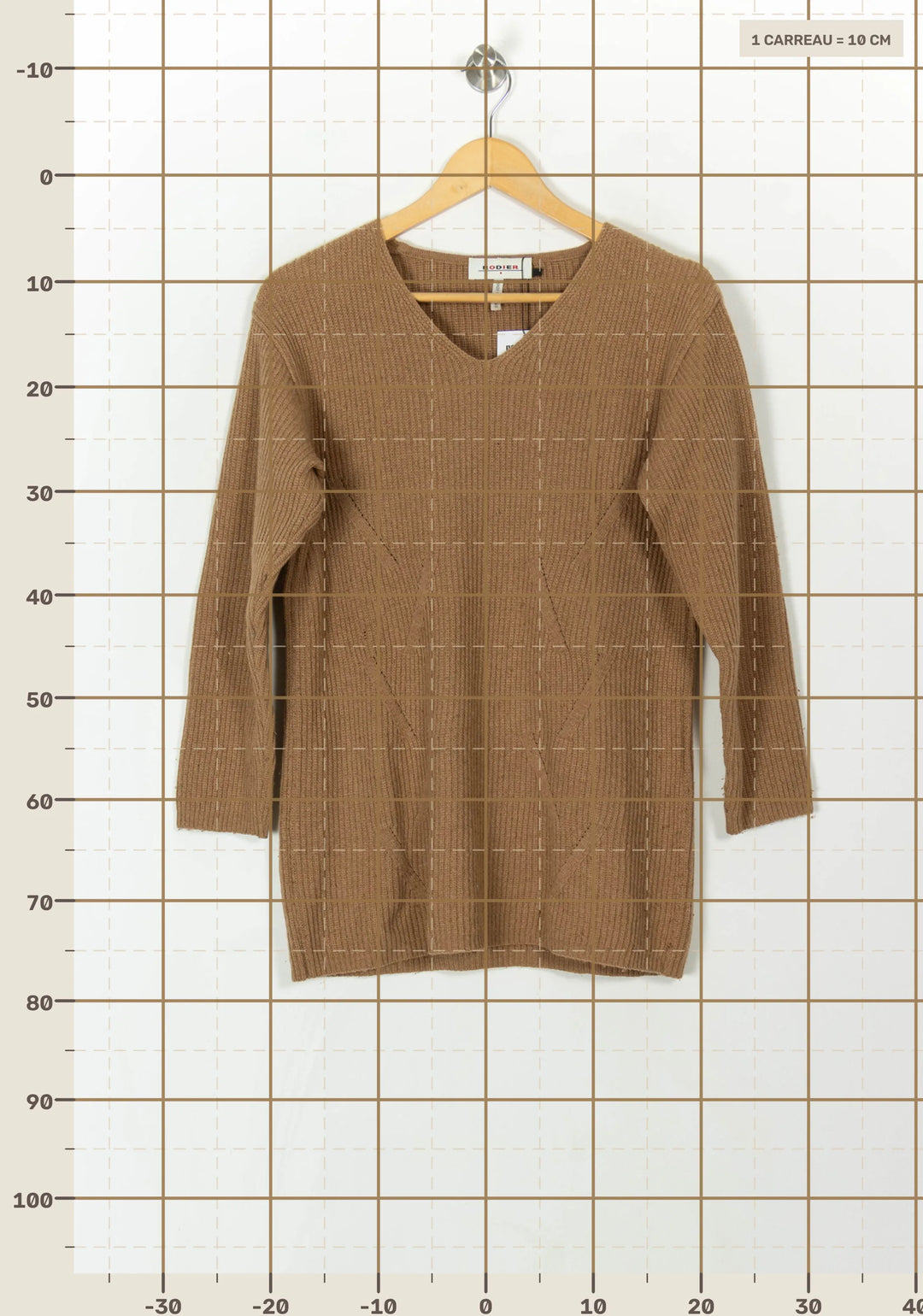 Pull Marron - Taille T.U. de la marque Rodier | PARAD94068 - Vendu par Paradigme - Image 4