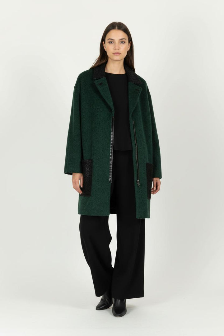 Manteau Vert et Noir - Taille M/38 de la marque Kookai | PARAD94069 - Vendu par Paradigme - Image 1