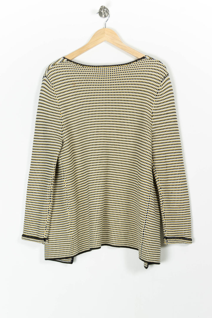 Cardigan Jaune et Noir - Taille S/36 de la marque Suncoo | PARAD94070 - Vendu par Paradigme - Image 4