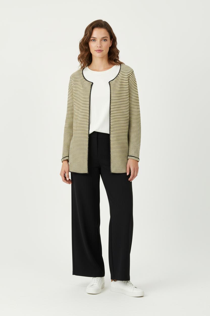 Cardigan Jaune et Noir - Taille S/36 de la marque Suncoo | PARAD94070 - Vendu par Paradigme - Image 1
