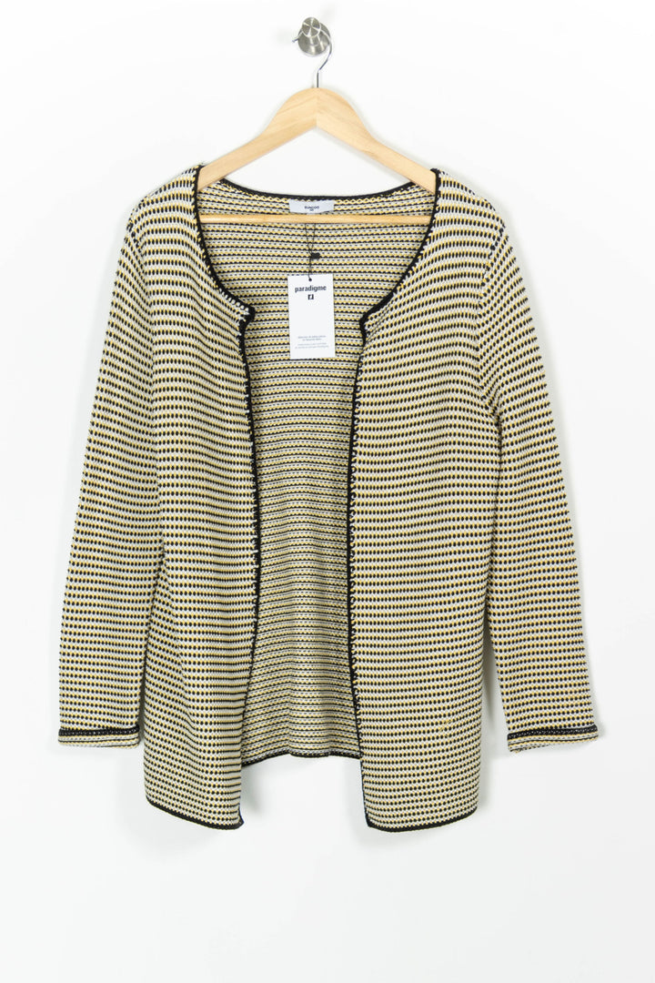 Cardigan Jaune et Noir - Taille S/36 de la marque Suncoo | PARAD94070 - Vendu par Paradigme - Image 2