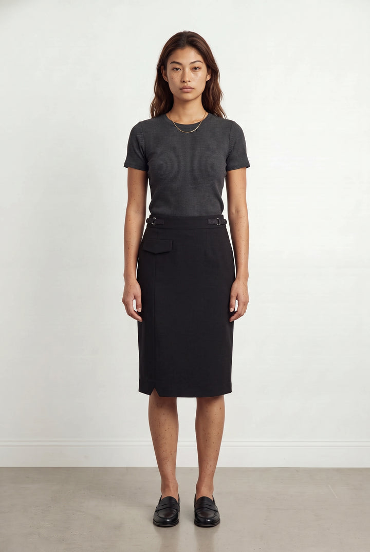 Jupe Crayon Noire - Taille S/36 de la marque Gerard Darel | PARAD94075 - Vendu par Paradigme - Image 1